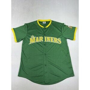 Seattle Mariners x Oregon Ducks Baseball Jersey SGA 2025 Green Size Medium